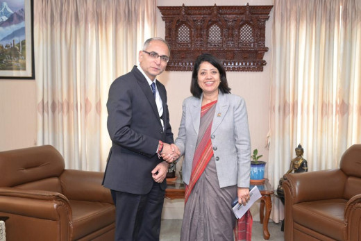 भारत के विदेश सचिव क्वात्रा ने नेपाल की विदेश मंत्री पौड्याल से की मुलाकात